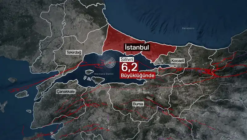 İstanbul'da Şiddetli Deprem: 6,2 Büyüklüğündeki Sarsıntı Şehirde Panik Yarattı