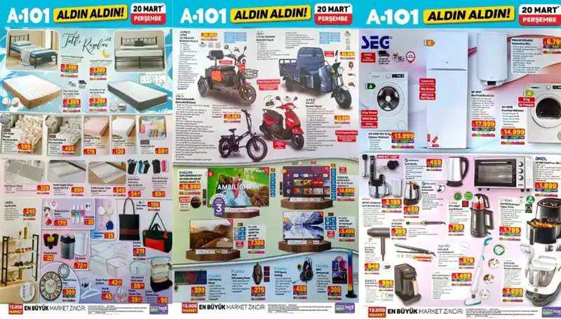 A101 Aktüel Kataloğu 20 Mart: Yeni Ürünlerle Şıklığı ve Rahatı Yakalayın