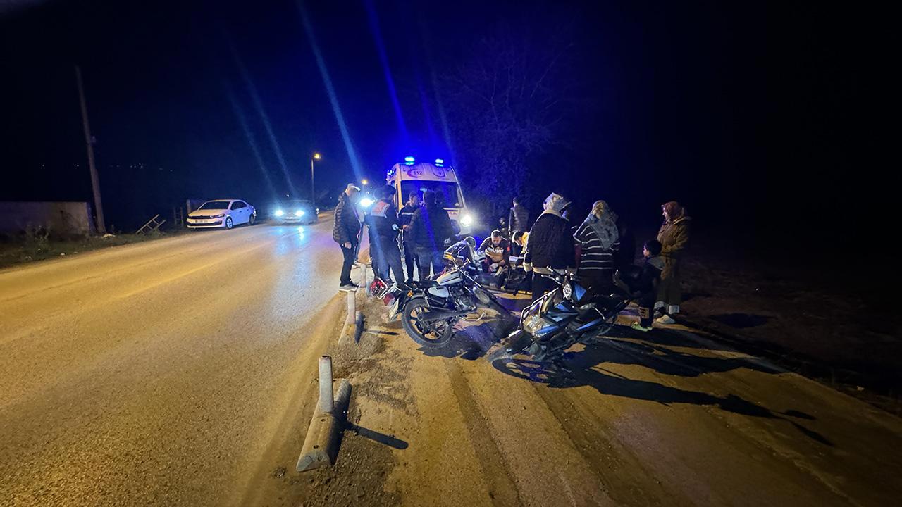 Motosikletlerin Karıştığı İki Kazada Yaralılar Var