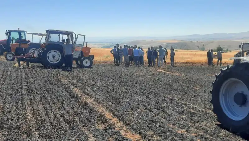 Yozgat’ta Yangın Felaketi: 100 Dönüm Tarla Kül Oldu