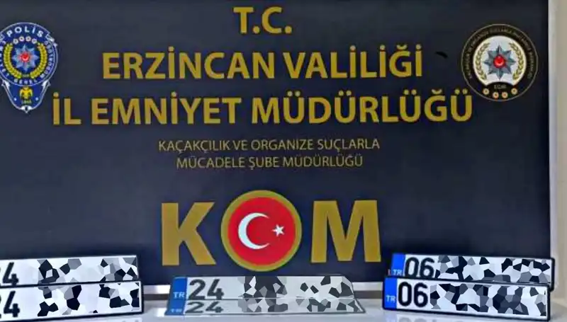 Erzincan'da APP Plaka Operasyonu: Suç Ağı Çökertildi