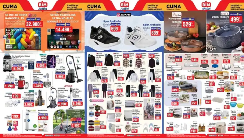 BİM’in 31 Ekim 2025 Aktüel Ürünleri: Sağlıklı Yaşam ve Modern Tasarım Bir Arada