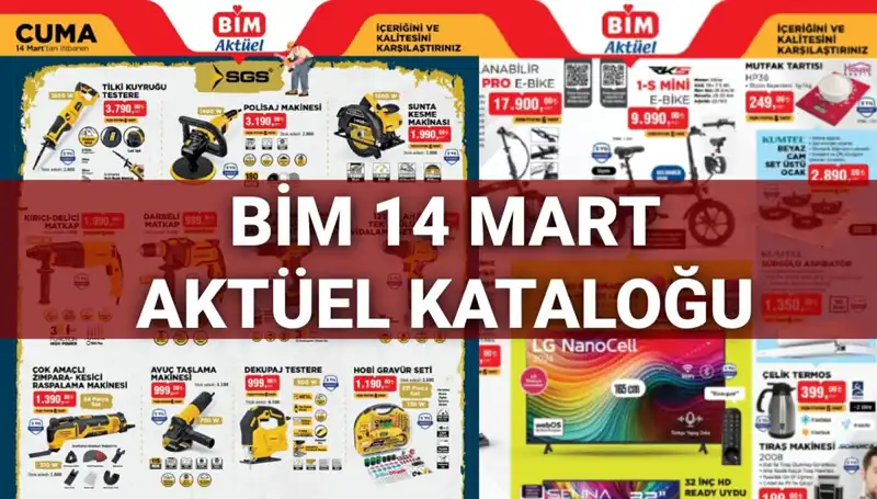 BİM 14 Mart Cuma Aktüel Kataloğu: Süper İndirimler ve Yeni Ürünler Raflarda!