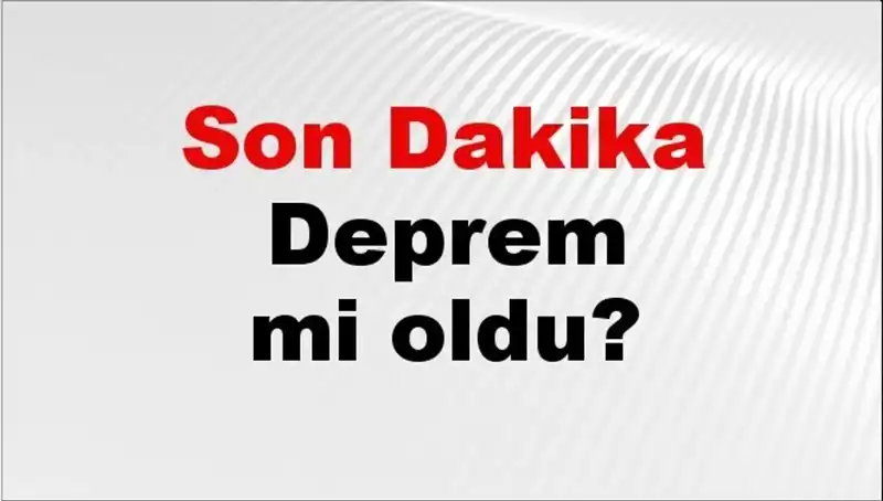 Hakkari'de Son Dakika Deprem! 20 Kasım 2025 Gelişmeleri