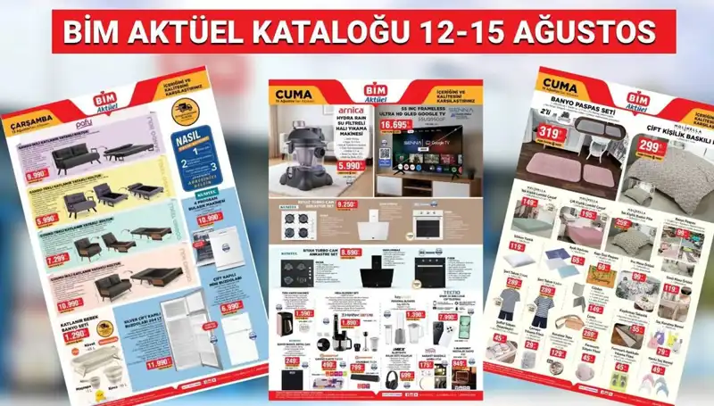 BİM’in 12-15 Ağustos Aktüel Kataloğu: Yeni Ürünlerle Dolu Bir Hafta!
