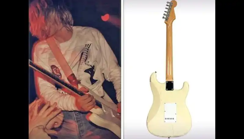 Kurt Cobain'in İkonik Gitarı Açık Artırmada Yıldız Gibi Parladı