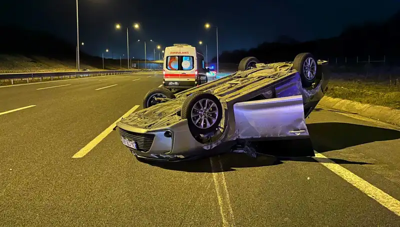 Kuzey Marmara Otoyolu'nda Otomobil Kazası: Yaralılar Hastaneye Sevk Edildi