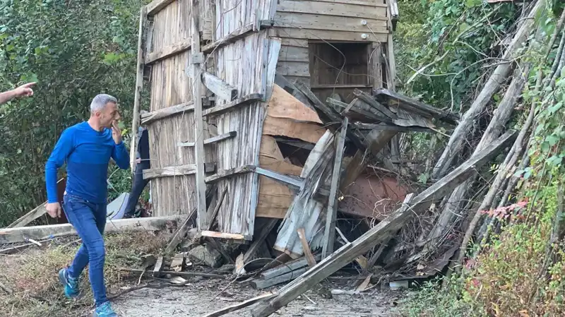 Rize'de Korkunç Olay: Ahşap Yapı Çöktü, İki Can Gitti