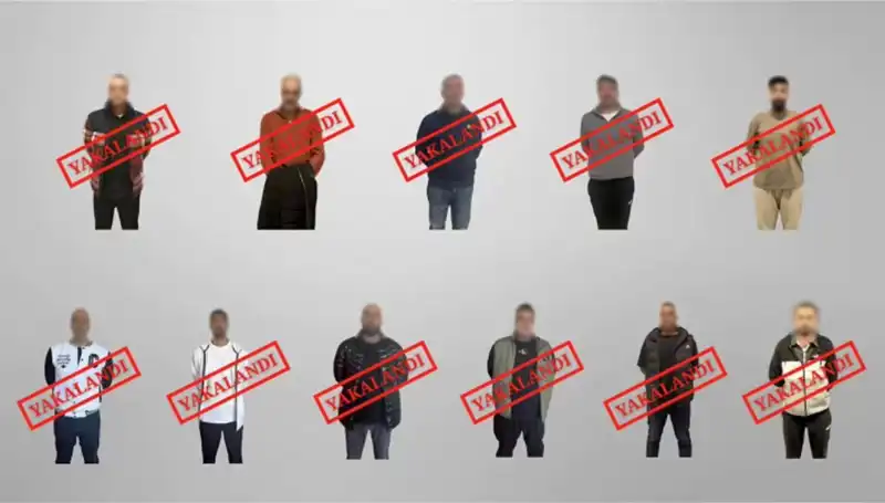 Kırmızı Bültenle Aranan 11 Kişi Ulusal Operasyonla Ele Geçirildi